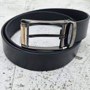 Leather Waistband Genuine Leather Men Belt Pin Buckle Belt Size 35-36 in